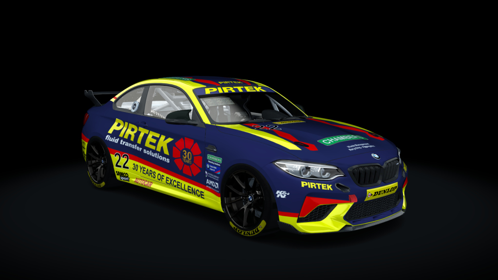 BMW M2 CS Racing, skin BMW Pirtek 22