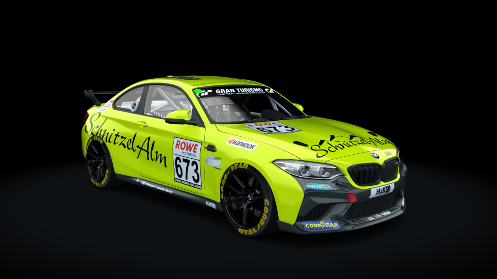 BMW M2 CS Racing, skin BMW Schnitzel Alm Racing 673