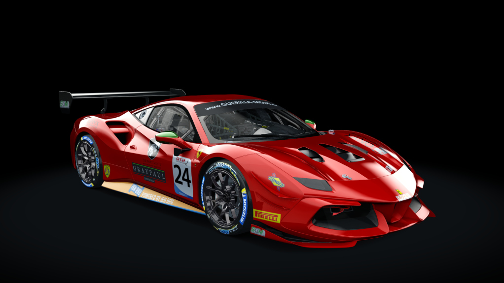 Ferrari 488 Challange EVO GT2, skin 24_simon_green