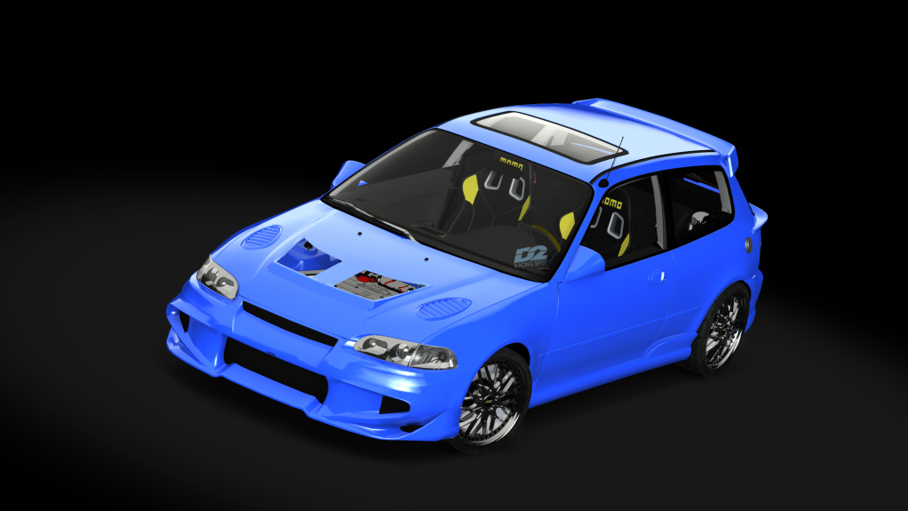 Honda Civic Hector from The Fast And The Furious, skin Electron_Blue_Pearl