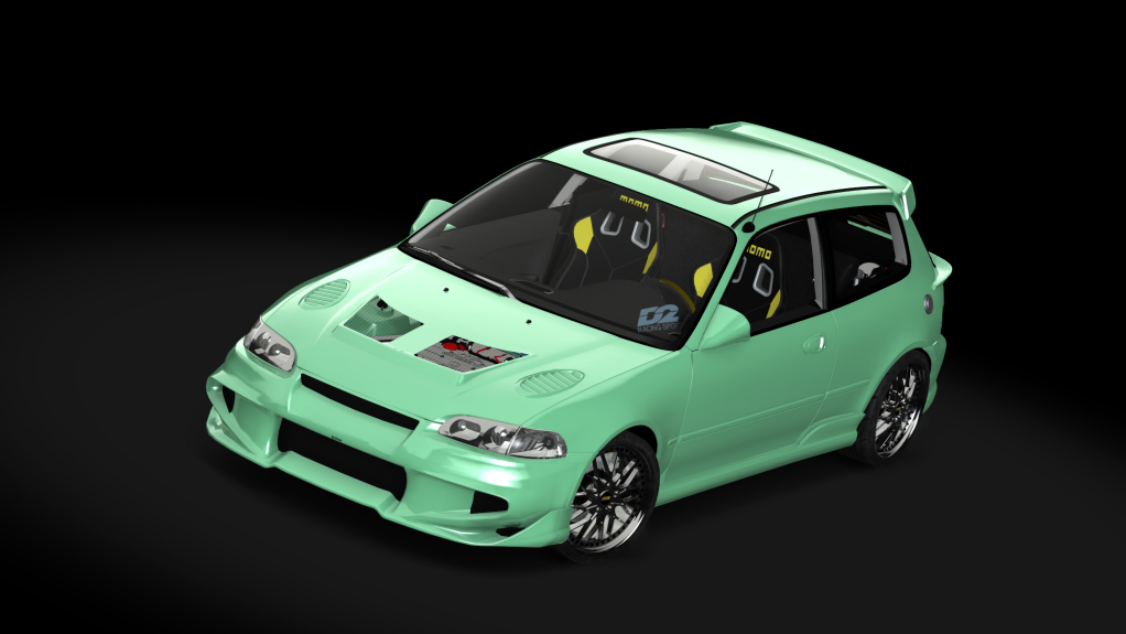 Honda Civic Hector from The Fast And The Furious, skin Midori_Green_Pearl