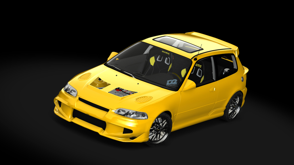 Honda Civic Hector from The Fast And The Furious, skin Sunlight_Yellow