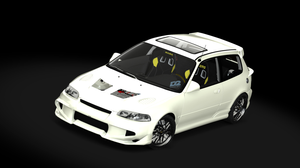 Honda Civic Hector from The Fast And The Furious, skin Taffeta_White