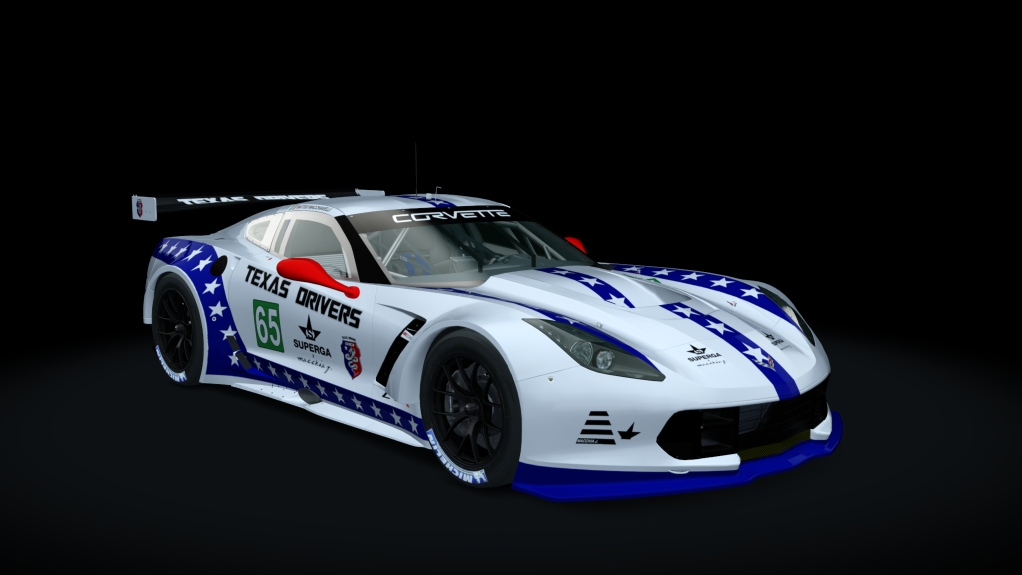 Chevrolet Corvette C7R, skin Team_Texas_Driver