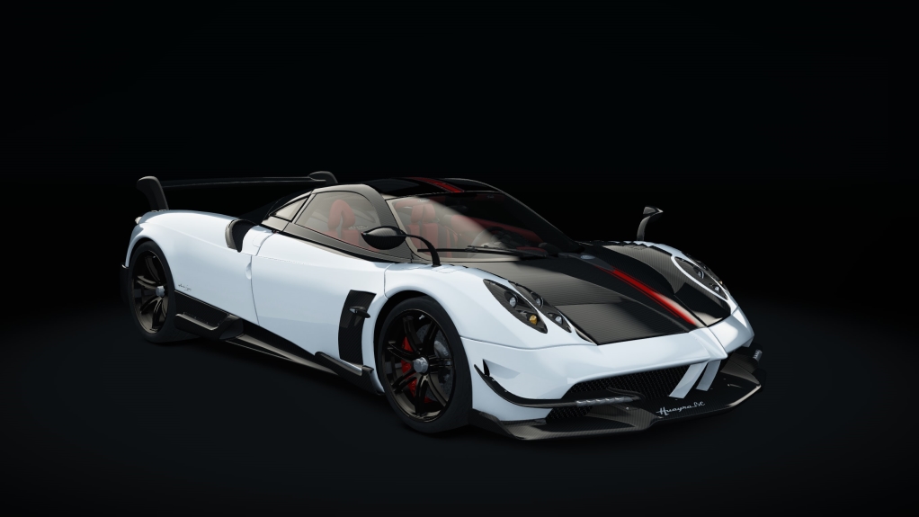 Pagani Huayra BC, skin white_carbon_red