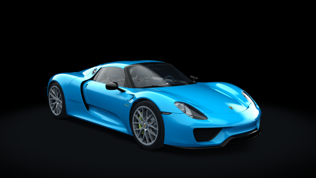 Porsche 918 Spyder, skin miami_blue