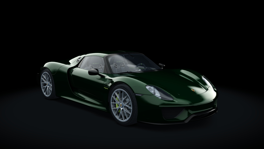 Porsche 918 Spyder, skin racing_green