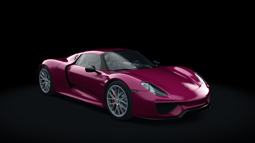 Porsche 918 Spyder, skin rubystone_red