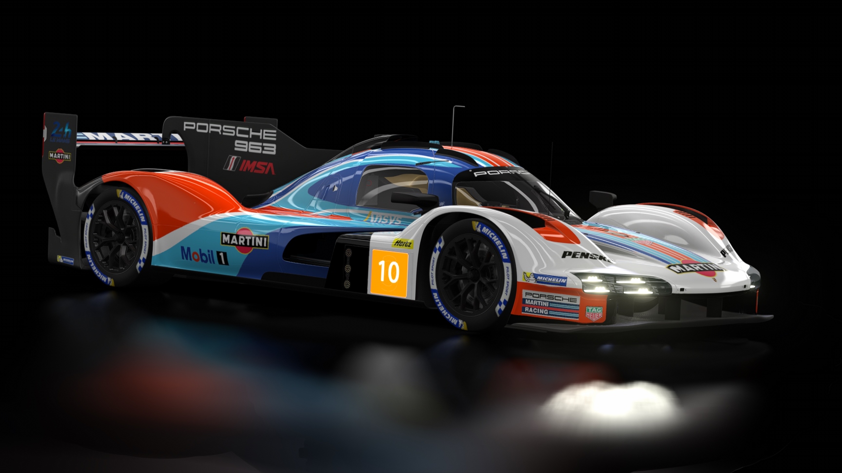 LMH - Porsche 963 2023, skin martini_963