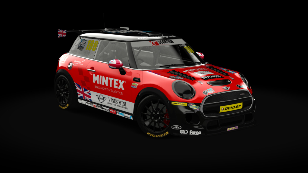 Mini Cooper JCW Challenge (F56), skin uk_100_davey