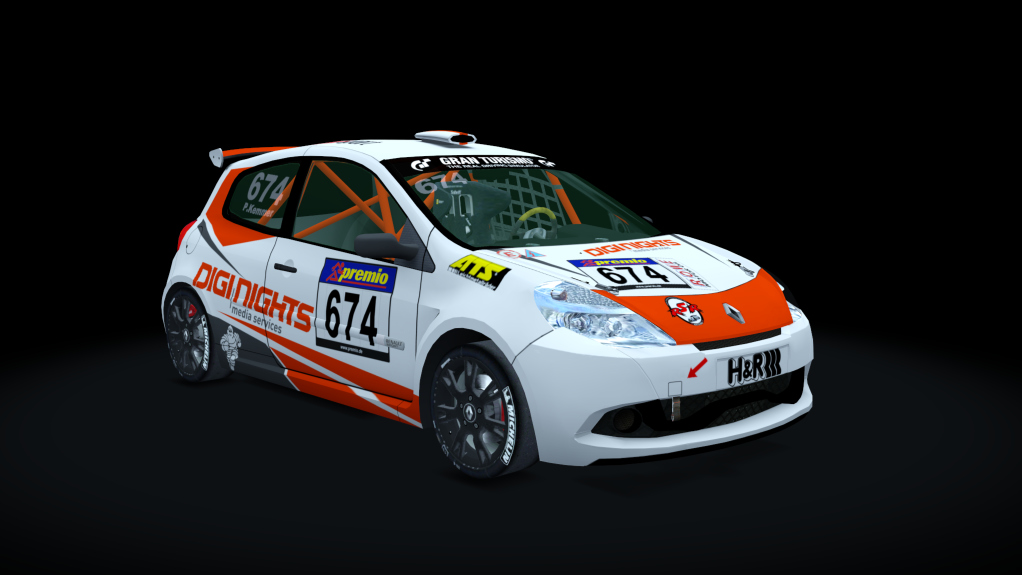 Renault Clio Cup 197, skin Diginights_Team_RSR_VLN_Series