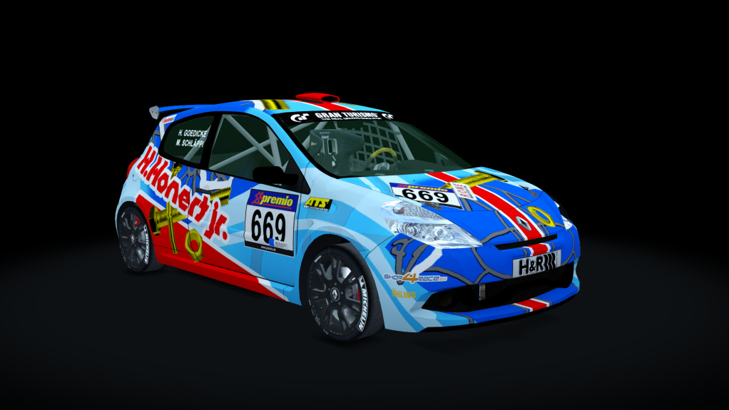 Renault Clio Cup 197, skin Honert_JR_VLN669