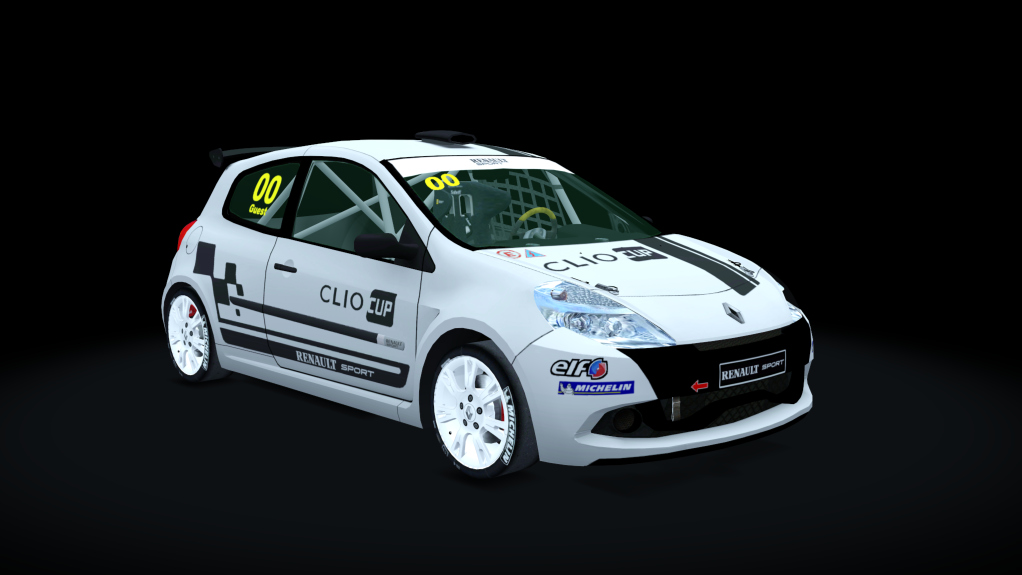 Renault Clio Cup 197, skin Officiel_Blanche