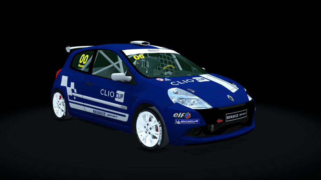 Renault Clio Cup 197, skin Officiel_Bleu