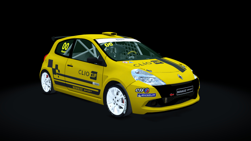 Renault Clio Cup 197, skin Officiel_Jaune