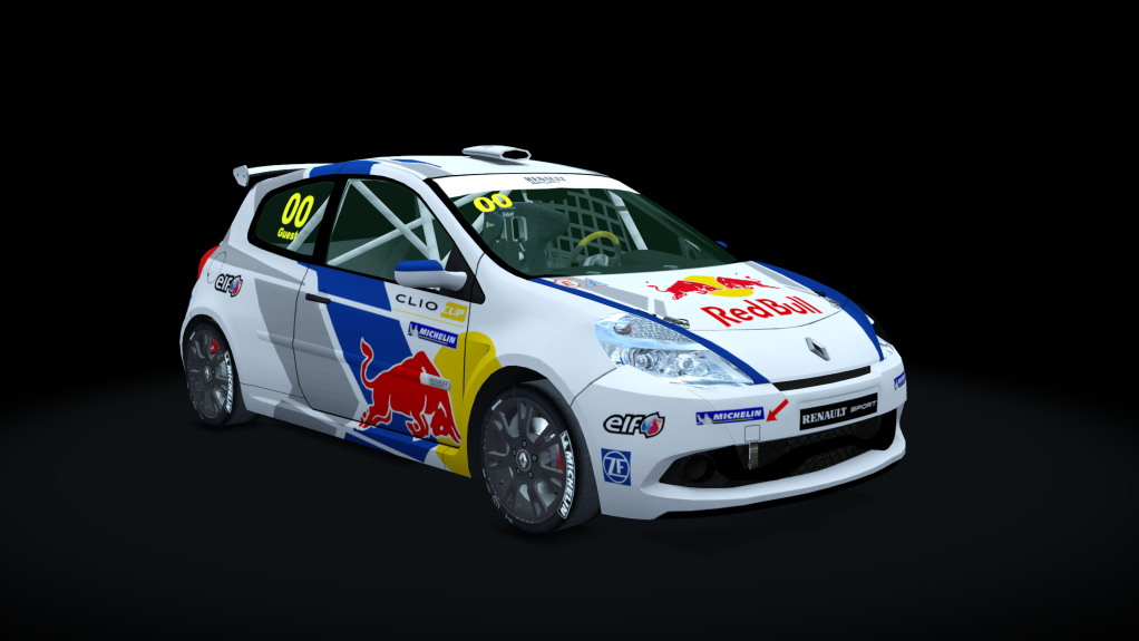 Renault Clio Cup 197, skin RedBull