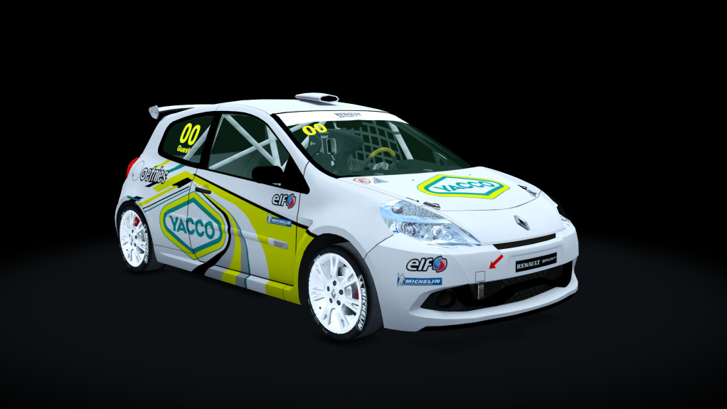 Renault Clio Cup 197, skin Team_Yacco