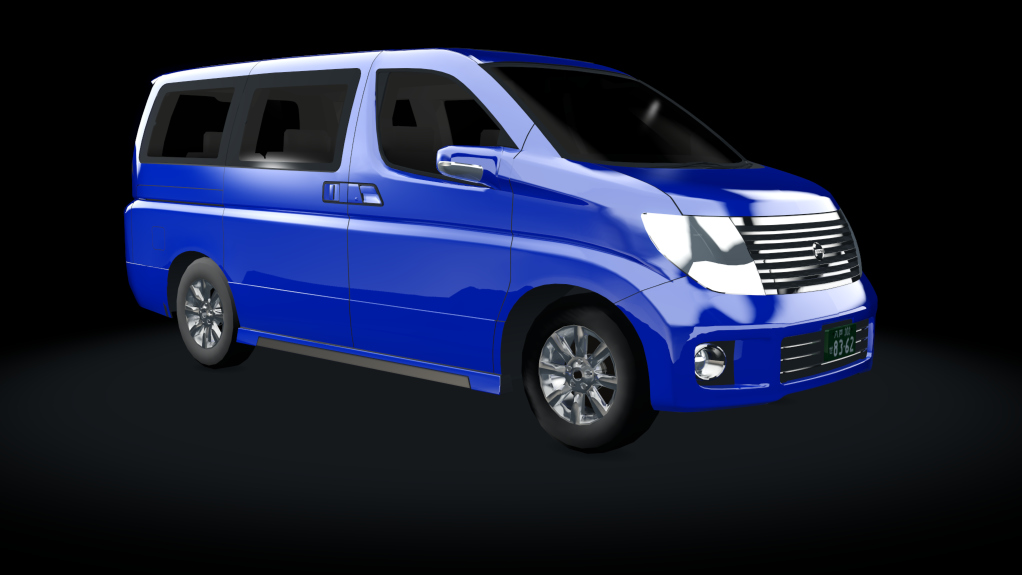 Traffic Nissan Elgrand E51, skin 05_blue_pearl_met