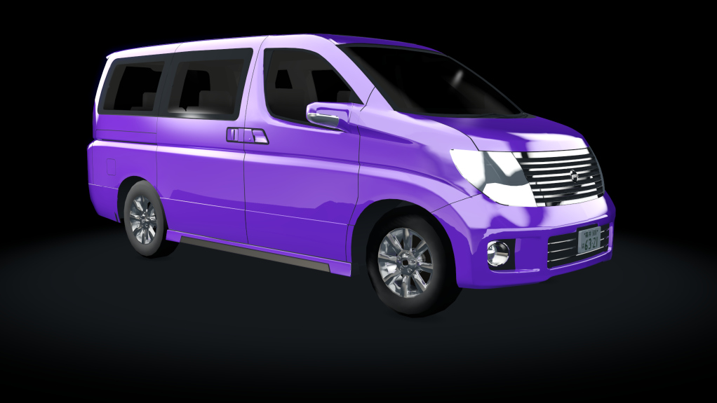 Traffic Nissan Elgrand E51, skin 05_purple