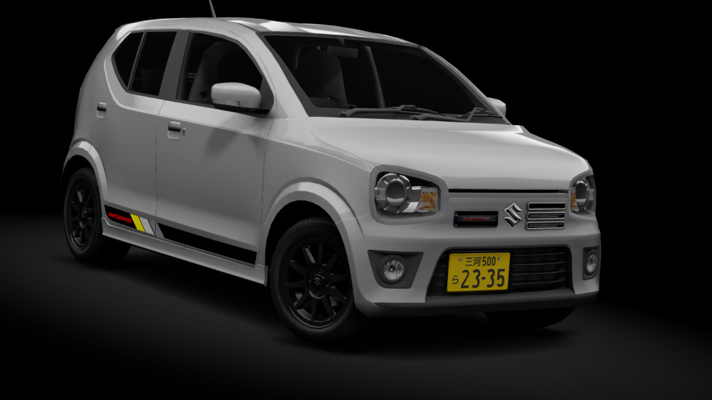 τraffic Japan | Suzuki Alto Works HA36S, skin Steel Silver Metalic