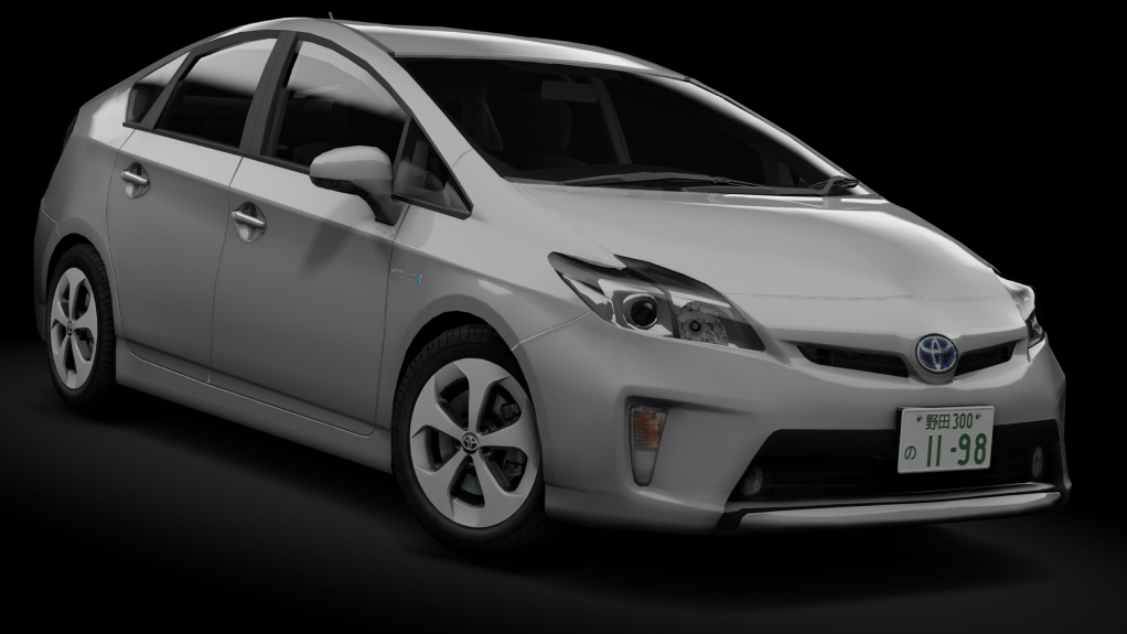 τraffic Japan | Toyota Prius ZVW30, skin Classic Silver Metallic