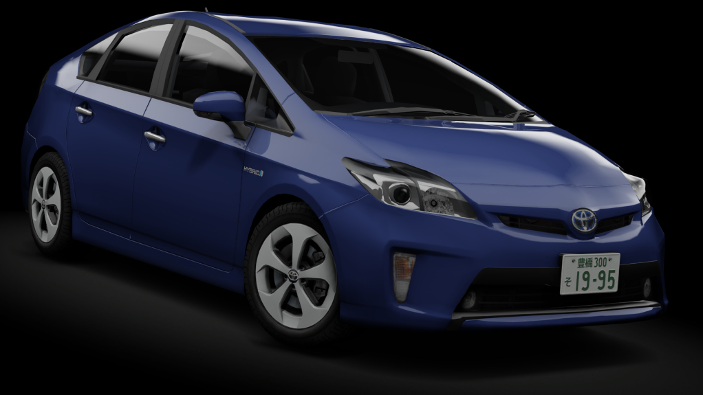 τraffic Japan | Toyota Prius ZVW30, skin Nautical Blue Metallic