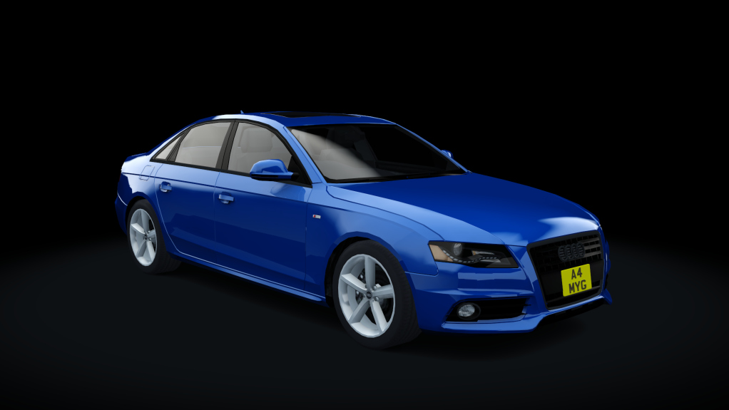 τraffic jp - Audi A4 2.0 TFSI S-line, skin BLUEONE