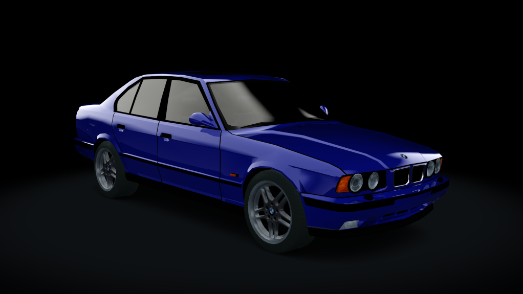 Traffic-balkanracing BMW M5 E34, skin Blue EU