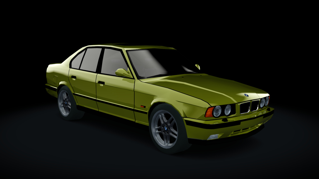 Traffic-balkanracing BMW M5 E34, skin Yellow EU