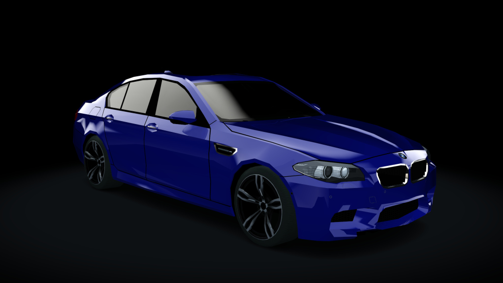 Traffic-balkanracing BMW M5 F10, skin Blue EU