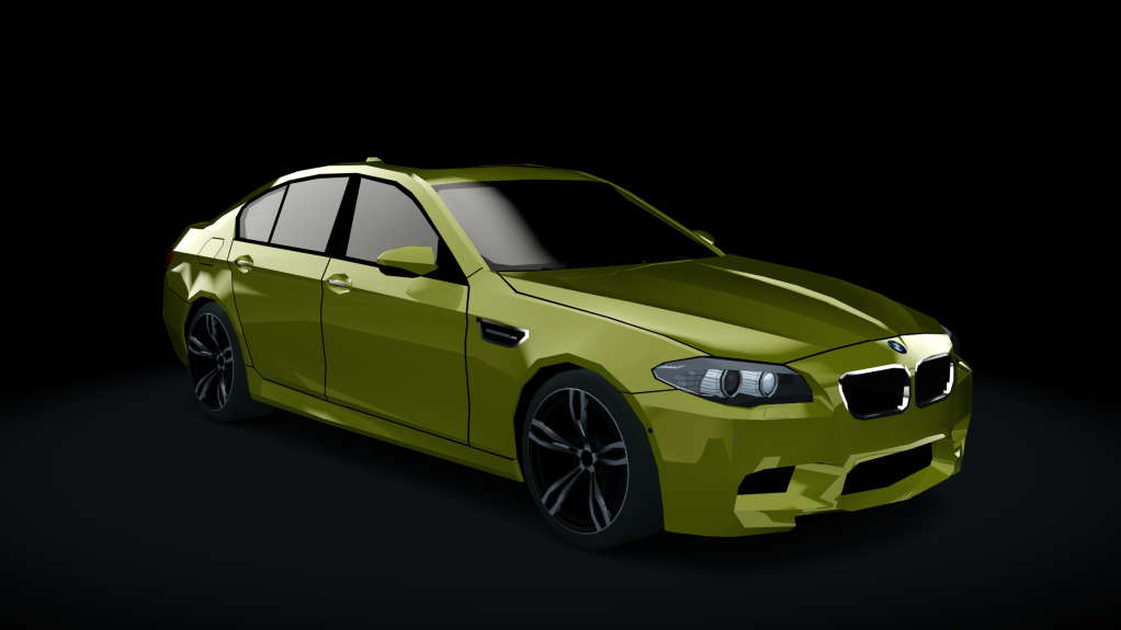 Traffic-balkanracing BMW M5 F10, skin Yellow EU