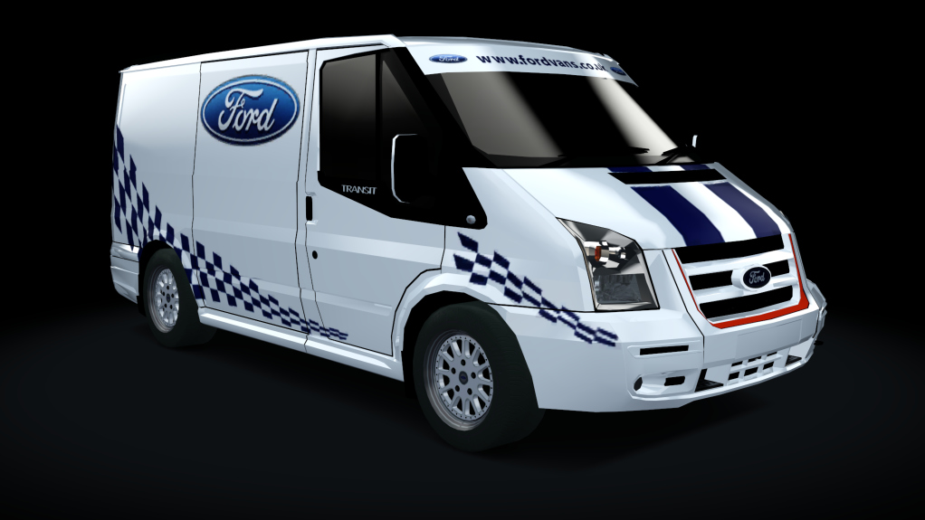 Traffic-balkanracing Ford Transit SSV, skin White EU