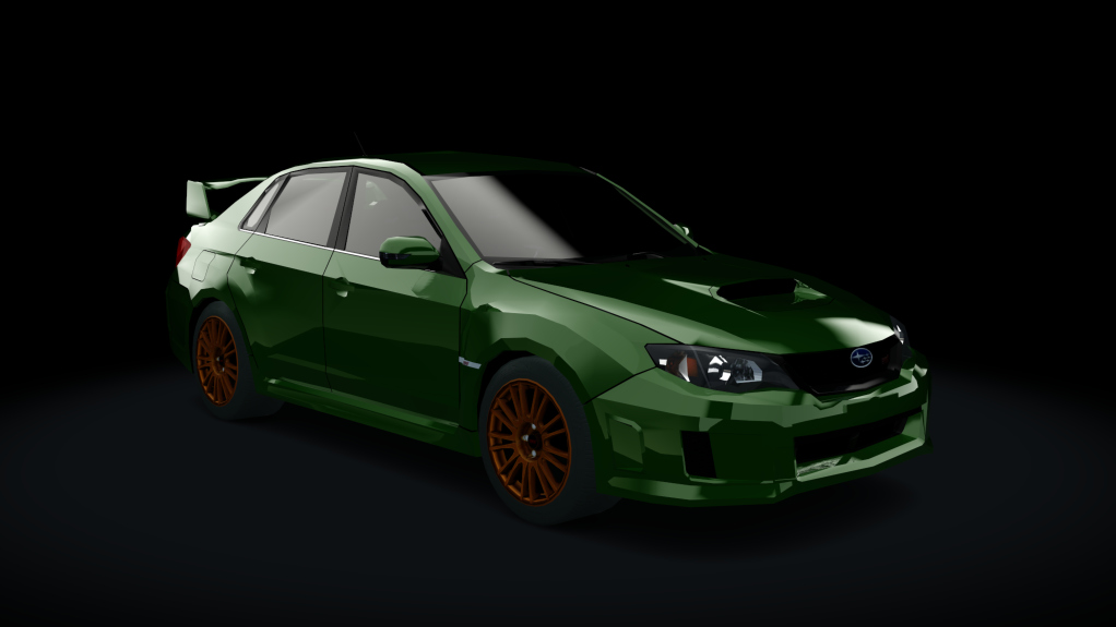 Traffic-balkanracing Subaru WRX STI, skin Green EU