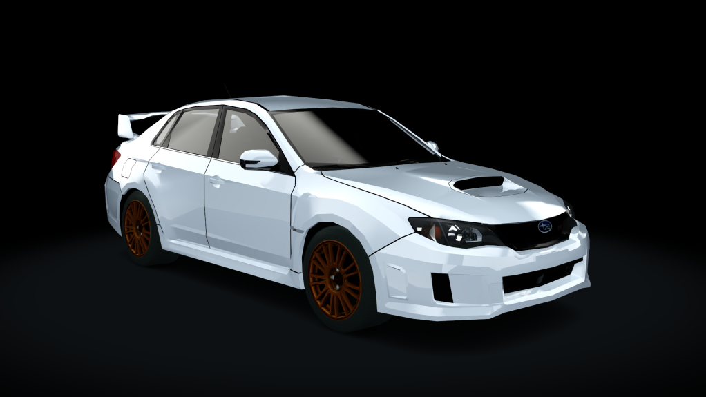 Traffic-balkanracing Subaru WRX STI, skin White EU