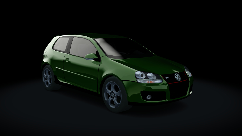 Traffic-balkanracing VW Golf 5 GTI, skin Green EU