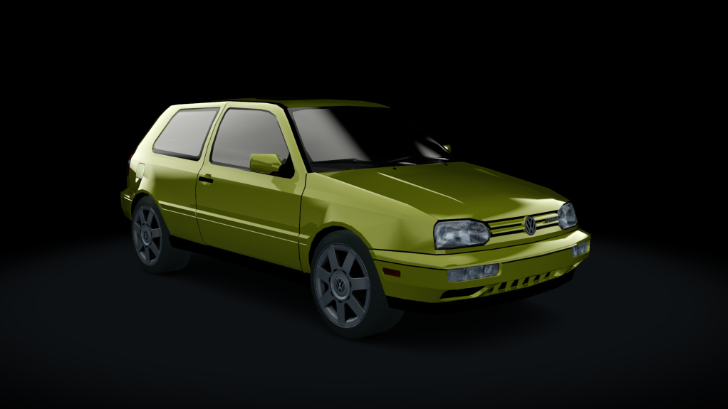 Traffic-balkanracing VW Golf 3 VR6, skin Yellow EU