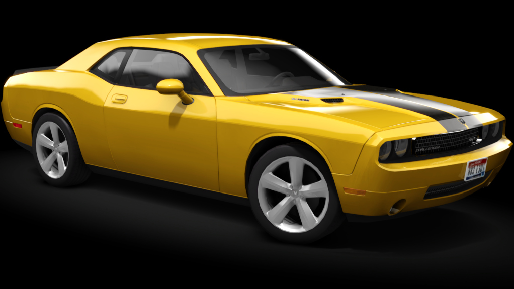 τraffic usa - Dodge Challenger SRT8, skin 01_vegas_yellow_br