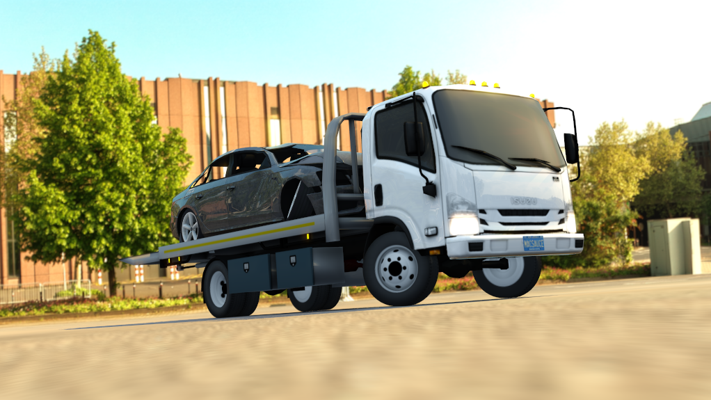 τraffic jp - Isuzu NPR Hauler Loaded, skin gray audi