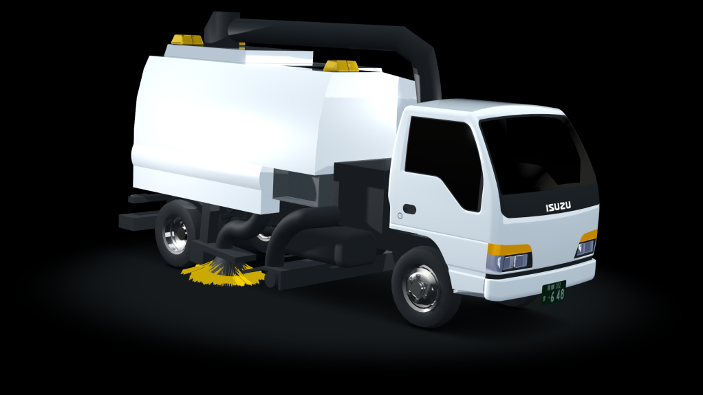 Isuzu NKR 55 Street Sweeper, skin 01_super_white