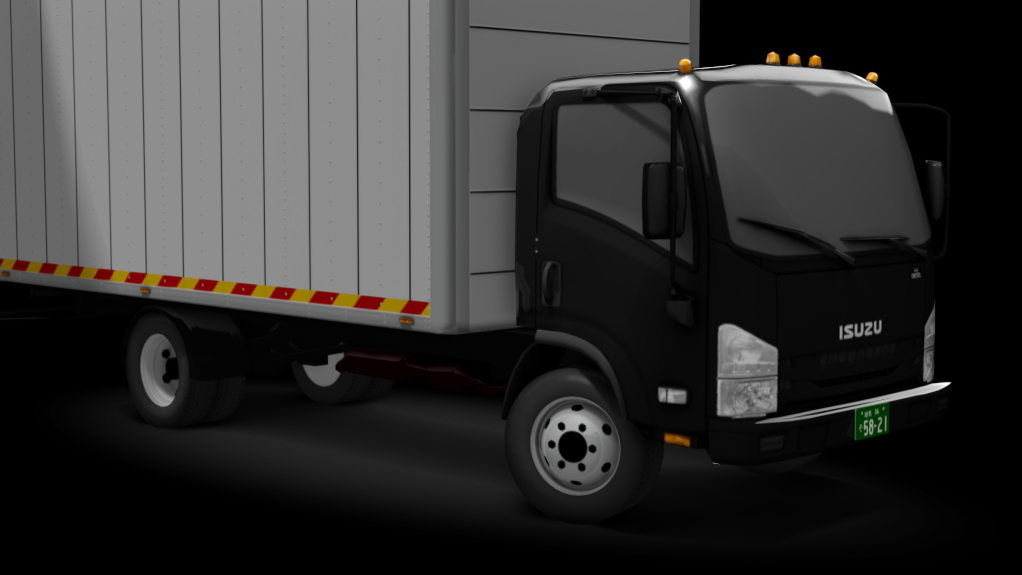 τraffic jp - Isuzu NPR Truck CT, skin black