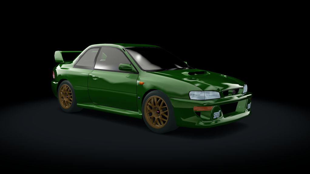 Traffic-MNBA Subaru Impreza 22B, skin Green EU