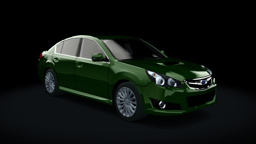 Traffic-MNBA Subaru Legacy B4GT, skin Green EU