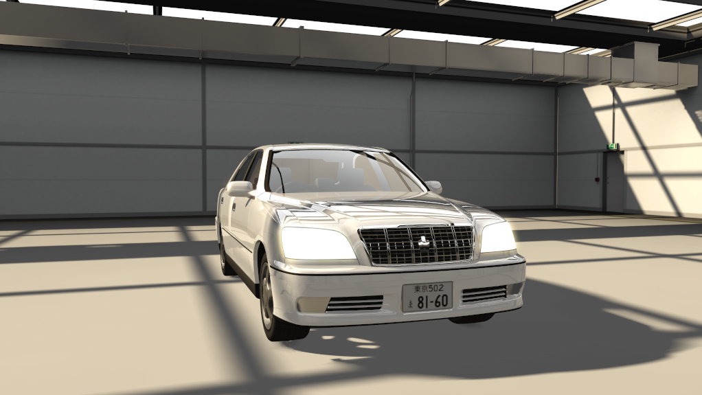 Toyota Crown S170 Traffic, skin 02_super_white