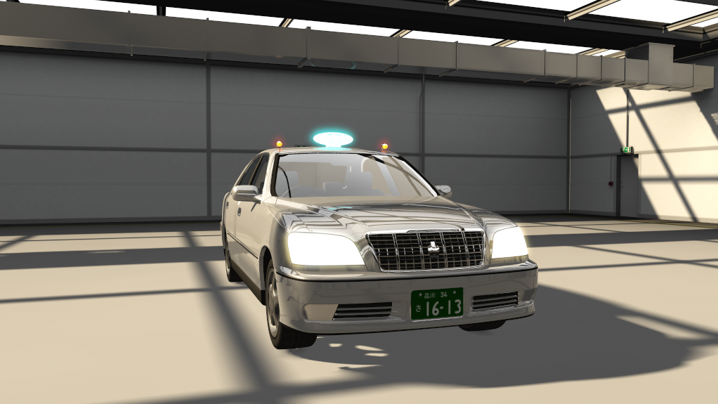 Toyota Crown S170 Traffic taxi, skin 03_silver_met