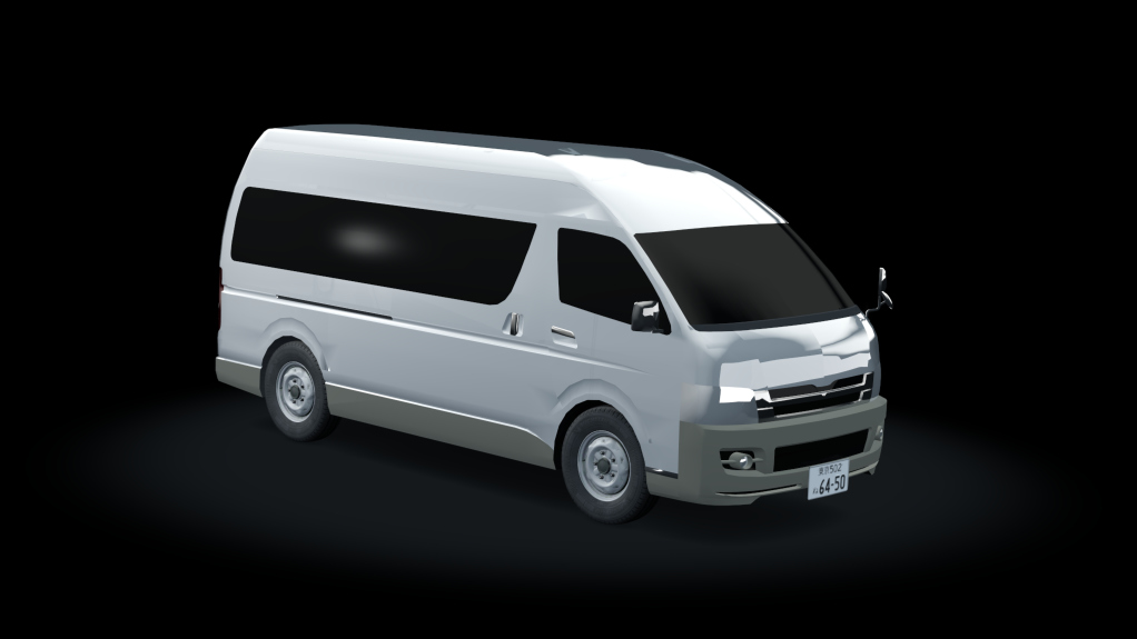 Traffic Toyota Hiace Super Grandia, skin 03_silver_met