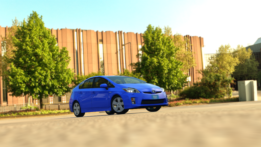 τraffic jp - Toyota Prius, skin blue