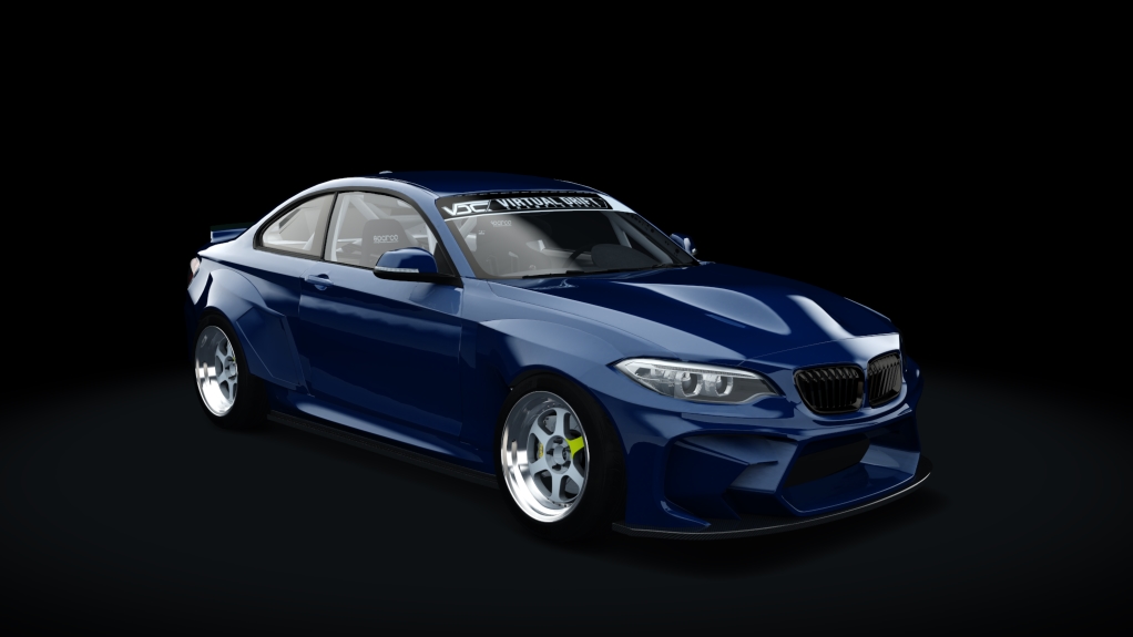 VDC BMW F22 M2 Eurofighter Public 2.0, skin tananit_blue_metallic