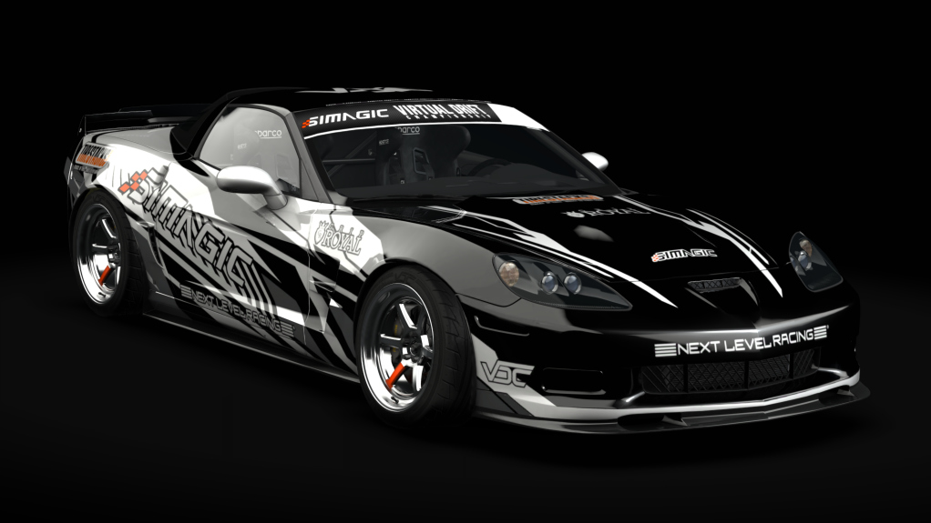 VDC Chevrolet Corvette C6 Public 2.0, skin VDC Black