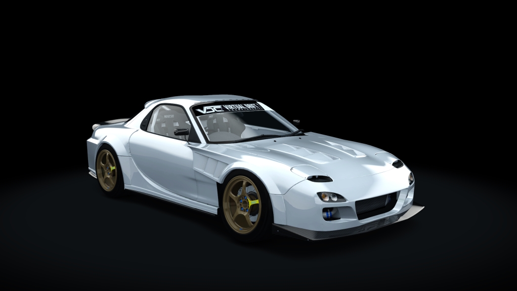 VDC Mazda RX-7 FD3S 20B Public 2.0, skin 01_pure_white