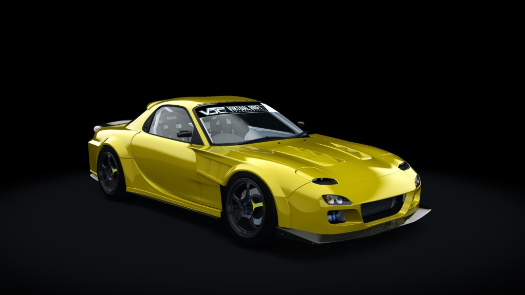 VDC Mazda RX-7 FD3S 20B Public 2.0, skin 03_competition_yellow